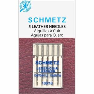 NWOT Bundle of 4x Schmetz Leather Needle Cases, Size 100/16, 20 Needles Total